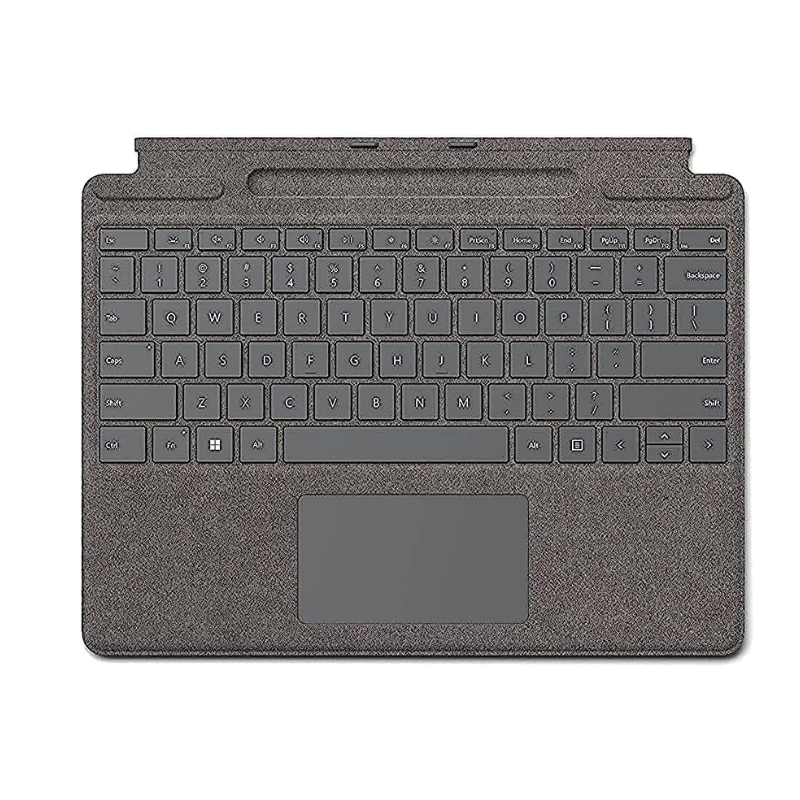 Housse/Clavier Microsoft Signature Platinum avec Support pour Surface Pro 8/9 - QWERTZ Keyboard — Microsoft · Smarty Paris 18e